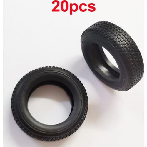 20PCS Simulated Marine Ship Models Thickened Mini Tyres Bumping Post Thickness 11mm Diameter 34mm for Boats Model Accessories