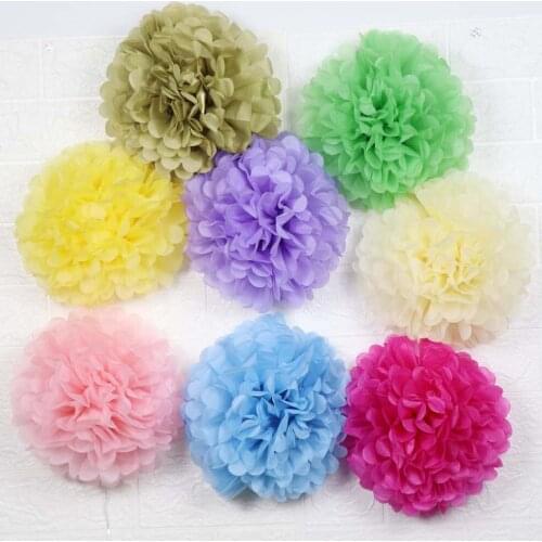 35cm large size wholesale Tissue Paper Pompom Garland Rustic Weeding Decoration Weddings Decor Party Decor Bridal Shower Baby