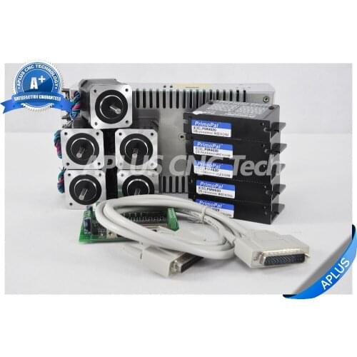 5-Axis NEMA 17 0.9 Degree Stepper Motor 59.5oz-in 1.7A & Driver PSR4020 & 24V Power Supply Kit