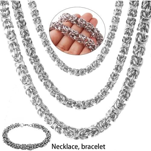 6/8/10mm 316L Stainless Steel Twist Neck Chain Necklace For Men Male Boy Gift Wholesale Punk Style Jewelry Accessories Friends
