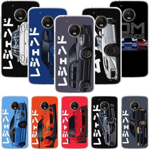 JDM Tokyo Drift Sports Car Phone Case For Motorola Moto G9 G8 G7 G6 G5 E6 E5 E4 Plus Play Power One Action Macro Coque Cover Cap