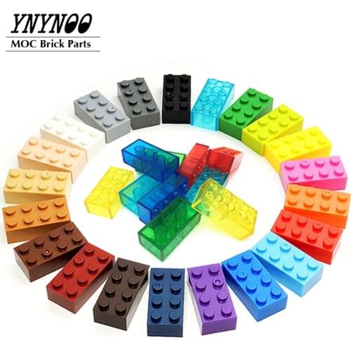 38-41Pcs/lot MOC Assembles Particles 3001 2x4 for Building Blocks Parts DIY Bricks Bulk Model Educational Tech City Parts Toys