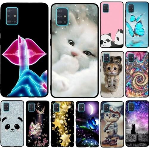 For Samsung Galaxy A51 Case Bag Silicone For Samsung A51 Print Case 3D For Samsung Galaxy A51 SM-A515 Funda Capa Cover