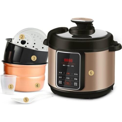 Electric Pressure Cookers pressure cooker double bravery 5L intelligent household electric rice cooker.NEW