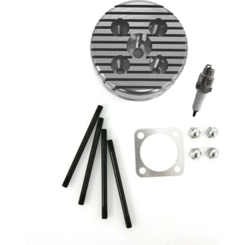 Racing CNC Cylinder Head Spark Plug Bolts Nuts for 66/80cc Motorized Bicycle Silver