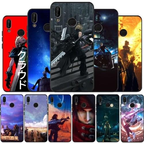 Game Final Fantasy Black Silicone Soft Phone Case For Huawei 40 30 20 10 9 Lite Pro P smart 2019 Y6 Y6 Prime2019 Y9 2018