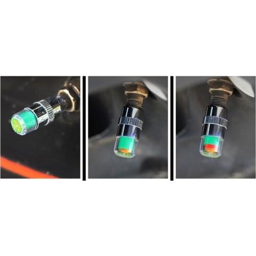 50LC 4pcs Car Tire Pressure Gauge Indicator Alert Monitoring Valves Cap Sensor Tyre Pressure Monitor