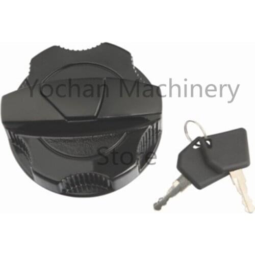 Fuel Tank Cap With 2 Pcs 14607 Keys For JCB Excavator 331/31152 3313352 3CX JS130 JS160 JS220 JS145 JS460 JS210JS18 Diesel Cover