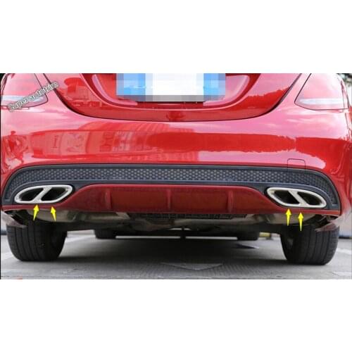 Lapetus For Mercedes Benz GLE W166 & Coupe C292 2015 - 2017 Accessories Rear Tail Dual Exhaust End Pipe Muffler Tip Cover Trim