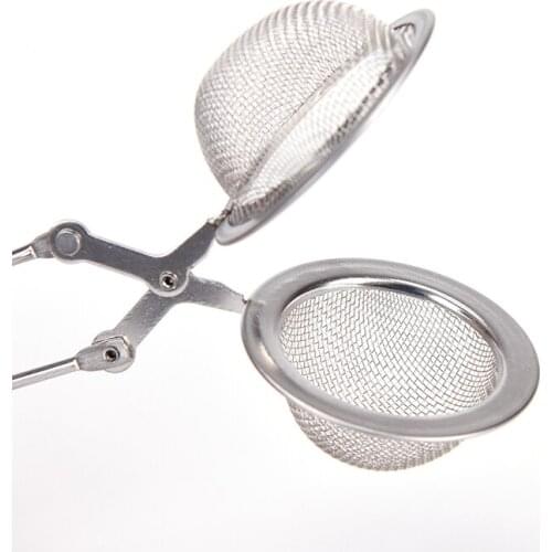 Stainless Steel Spoon Tea Ball Infuser Filter Squeeze Leaves Herb Mesh Strainer Kitchen Gadgets Kitchen Utensils