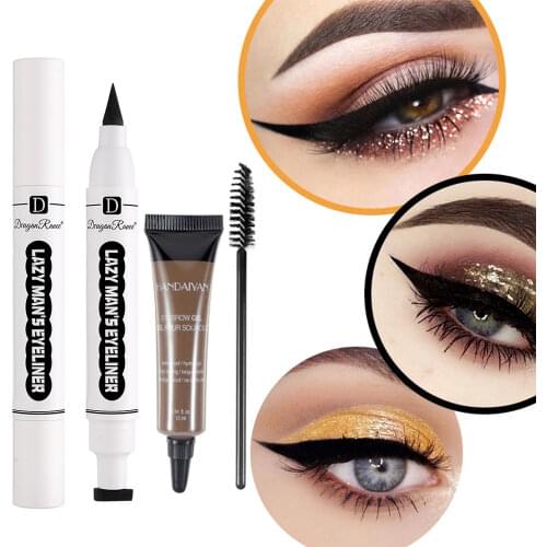 Eye Makeup Eyebrow Pencil With Brush Beauty Tools Waterproof Eyebrow Pen Natural Eye Brow Tint Eyebrow Enhancer Cream Cosmetics