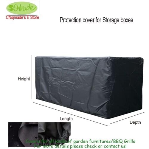 Multiple size Outdoor storage boxes cover waterproofed Oxford fabric elastic on the hem custom made available superior quality