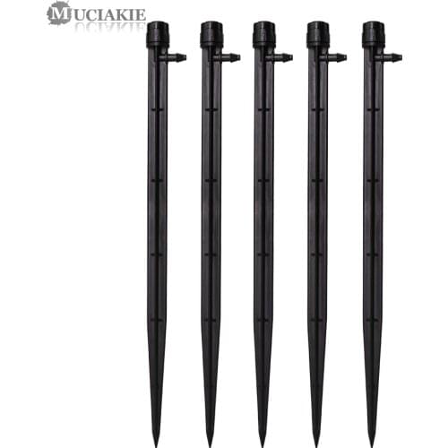 MUCIAKIE 5PCS 27cm Micro Bubbler Drip Irrigation Adjustable Sprinklers Garden Watering Emitter 360 Degrees Sprinkler Home Garden