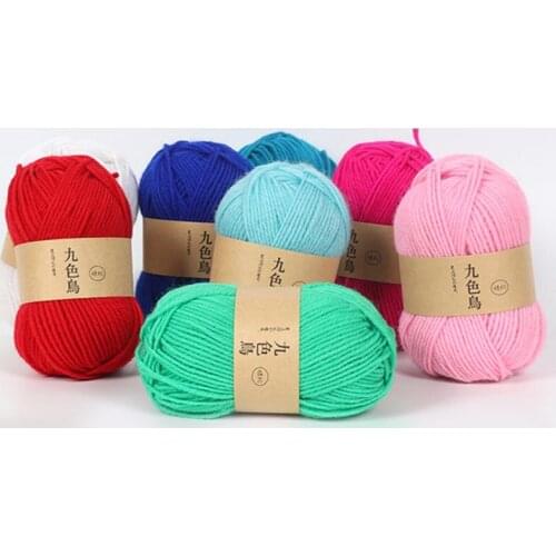 50g/pc Soft Acrylic Fibres Yarn Hand Knitting Wool Line Practical DIY Handcraft Crochet Thread For Scarf Clothing Doll