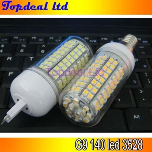 New G9 140led smd 3528 7w led light lamp bulb, warm white / cold white, 200-240V AC