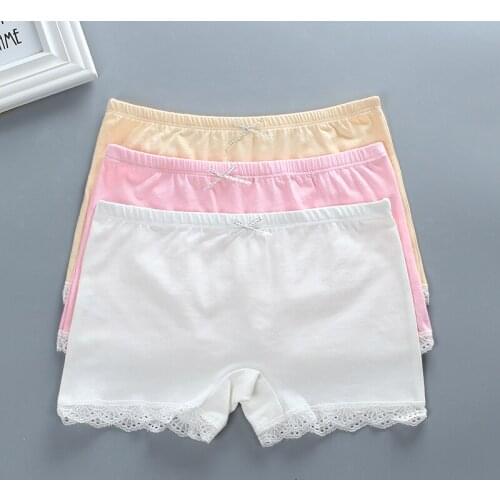 Solid Underpants Puberty Cotton Panties Young Pants Training Kids Breathable Panty Girls Underwear Children for 8-16 Years Old