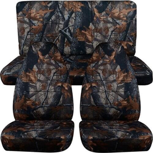 Hunting Camouflage Car Seat Cover For Jeep Honda Nissan Kia Volvo Auto Waterproof Protector Easy Disassemble Cleaning Travel