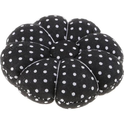 Wrist Pin Cushion Polka Pumpkin Wrist Band Pin Cushions Wearable Pincushions