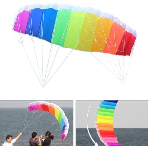 Portable Stunt Power Kite Beach Parafoil Sports Parachute Summer Flying Wing