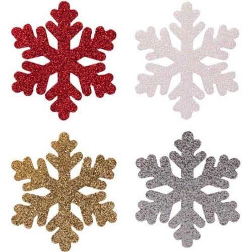 Christmas Tree Süsü Styrofoam Decor Ornament Snowflakes 4lü christmas decorations рождественские украшения