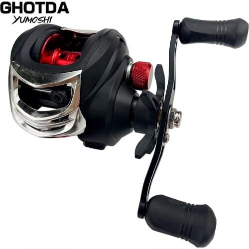 Right/Left Hand Baitcasting Fishing Reel 18+1BB 7.2:1 Max Drag 8kg Saltwater Fishing Tackle
