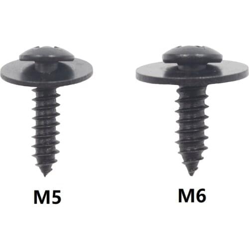 20x Cross self tapping Phillips Screws M5 M6 Metal Rivet Fastener Fixed Auto Car Body Fender Screws