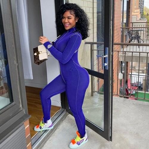 TopSports Seamless Sexy High Waist Slim Sports Yoga Jumpsuit Long Sleeve Zipper Street Running Leggings Woman Yoga Pants for Gym