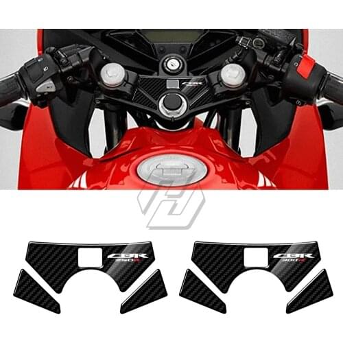 3D Carbon-look Upper Triple Yoke Defender Case for Honda CBR250 CBR300 2010-2016