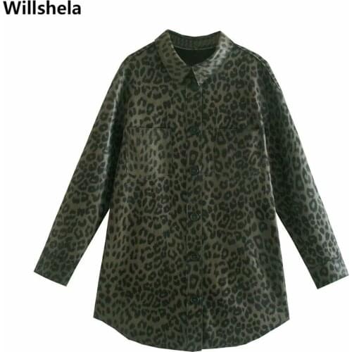 Леопардовые блузки Willshela China At AliExpress