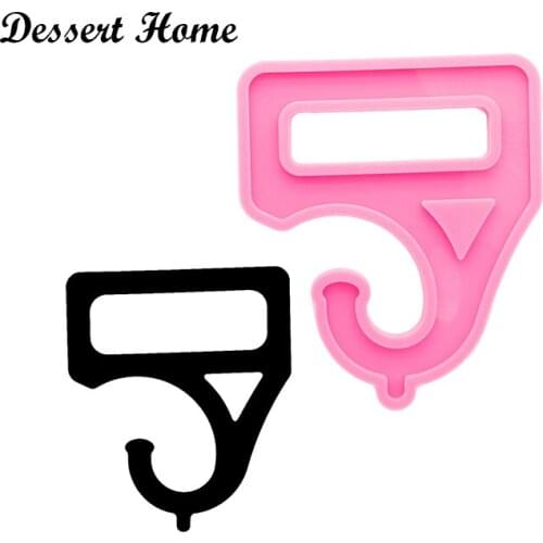 DY0757 Bright Hook Up Resin Mould, Silicone Molds, Door hanger DIY Mold Make Crafts with Epoxy, Not Sticky
