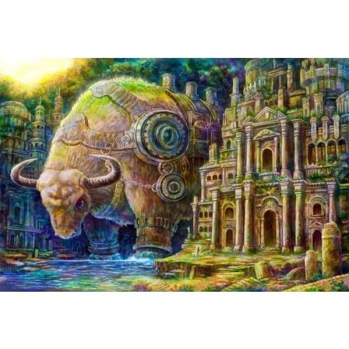 Protector The wooden puzzle 1000 pieces ersion paper jigsaw puzzle white card adult childrens educational toys