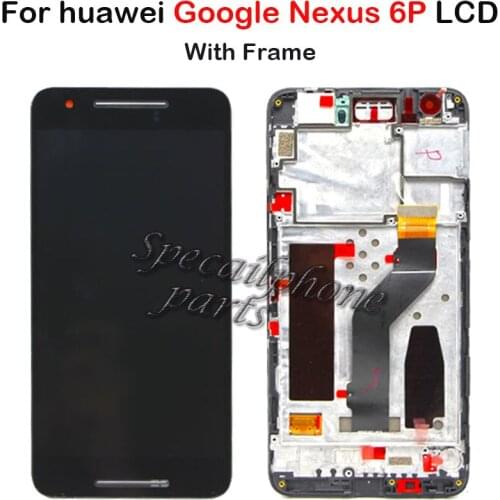For huawei Google NEXUS 6P LCD Display Touch Screen Digitizer Panel Assembly With Frame Replacement For 5.7" Huawei Nexus 6p LCD
