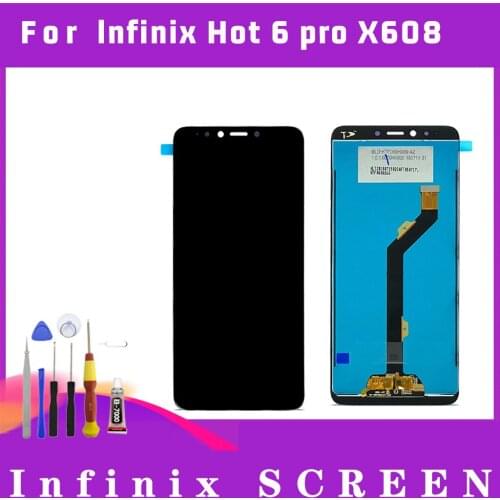 Original Display For Infinix Hot 6 Pro X608 lcd Touch Screen Digitizer Assembly For Hot 6 Pro X608 lcd Replacement