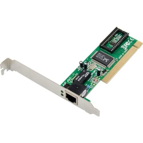 1 RJ45 Port PCI Lan Card Single Port Gigabit Ethernet Network Card Lan Adapter Realtek RTL8139D Chip 10/100/1000Mbps Controller