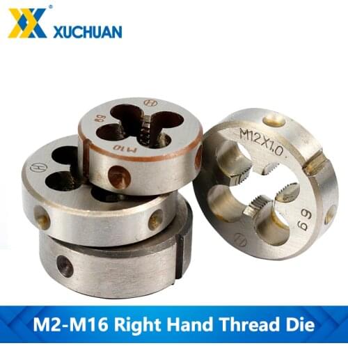 1pc M2/M6/M7/M8/M10/M12/M13/M14/M16 Right Hand Screw Thread Die Metric Machine Die Hand Tapping Tools