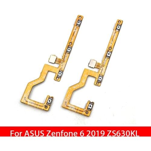 10Pcs/Lot, Power On Off Volume Side Button Key Flex Cable For ASUS ZenFone 6 2019 ZS630KL Replacement Parts