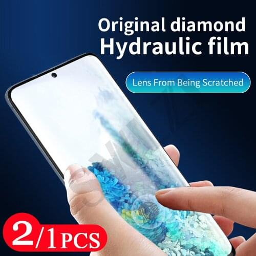 2-1Pcs soft full cover for samsung galaxy s21 Ultra s20 FE s10 lite s9 s8 plus s7 edge hydrogel film screen protector Not Glass