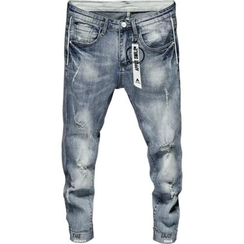2021 New Design High Quality Fashion Spring Summer Autumn Causal Pants Plus Size 38 Men Jeans