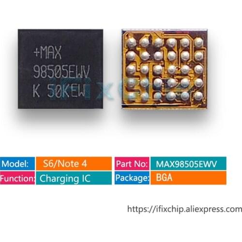 5pcs/lot MAX98505 MAX98505EWV 98505EWV 98505 power charging ic for samsung S6 G9200F NOTE4 N910F