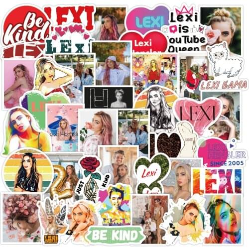 50pcs Influencer Lexi Sticker For Phone Case Kids Toy Laptop Luggage Skateboard Suitcase Decals Fridge Sexy Girl Stickers