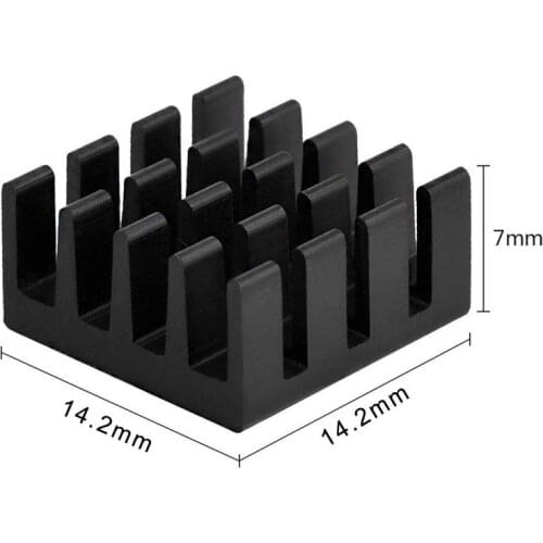 8 PCS for Raspberry Pi Aluminum Heatsink Heat Sink Computer Cooler Radiator For Electronic Chip Heat Dissipation Cooling Pads