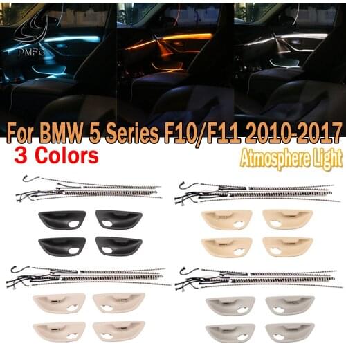 PMFC Atmosphere Light LED Interior Decorative Ambient Door Light Stripes Lamp 3Color For BMW 5 Series F10/F11/F18 2010-2017