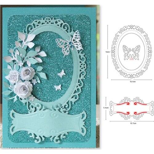 Noble Curved Oval Lace Decoration Elegant Disc Metal Cutting Dies For New DIY Scrapbooking Album New Craft Embossing Cards 2020