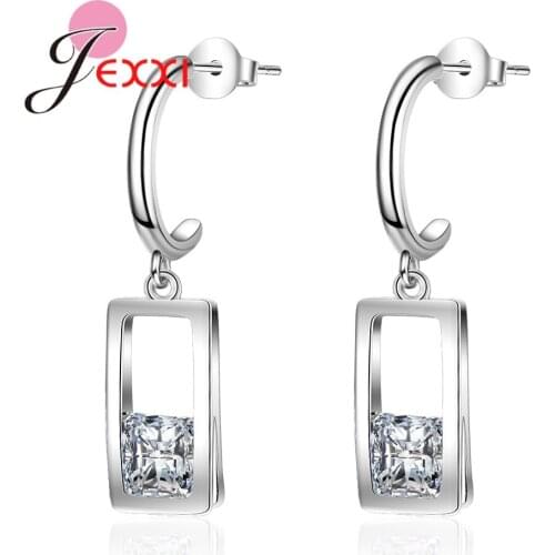Big Sale New Popular Trend Crystal Earrings High Quality Lovely Jewelry For Woman Girls Wedding And Dancing Party