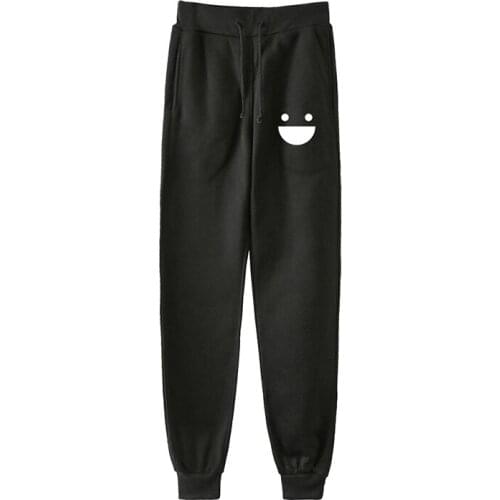 Fashion Print Happy Game Jogger Harem Pants Street Style Sport Hip Hop Men Women Long Loose Unisex White Black Pant Trousers 4XL