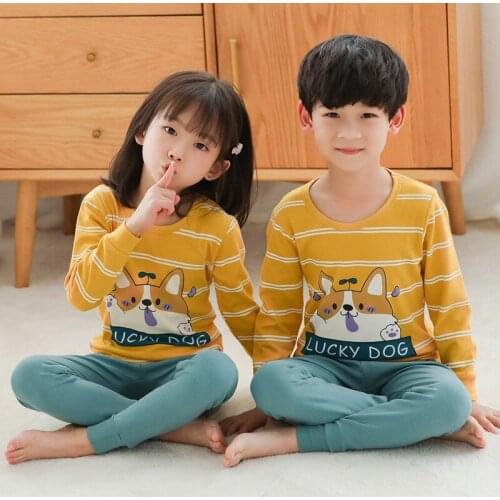 Kids Pajama Sets Boys Cartoon Pijamas Children Clothes Cotton Sleepwear Childrens Pajamas Baby Girls Cute Pyjamas Clothing Suit