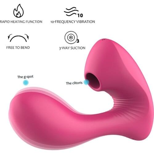 Erotic Toys Nipple Sucking Vibrator G Spot Clit Sucker Vibrating Dildo Sex Oral Licking Clitoris Vagina Stimulator Toys Sex Shop