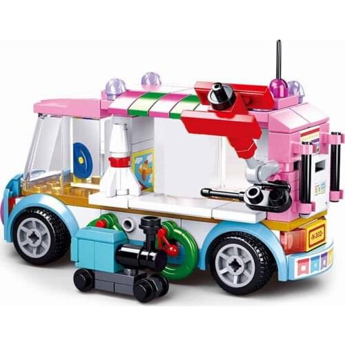 City Suitable for Kids Hobby Cultivate Interest Toy Car Educational Building Blocks 143PCS DIY Model Birthday Present Cities