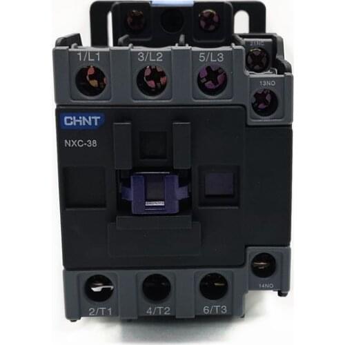 New CHINT AC Contactor NXC-38 1NC+1NO 38A Contactor Coil Voltage AC220V AC380V AC110V AC36V AC24V