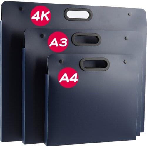 Office Portable A3 Paper Organizer Document Bag A4 File Bag School Art Drawings Document Organizer File Storage Box